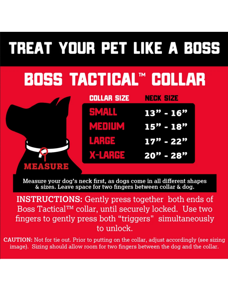 Boss Dog Brand DISC/D Boss Dog Tactical | Hot Pink Collar 1.5" Large