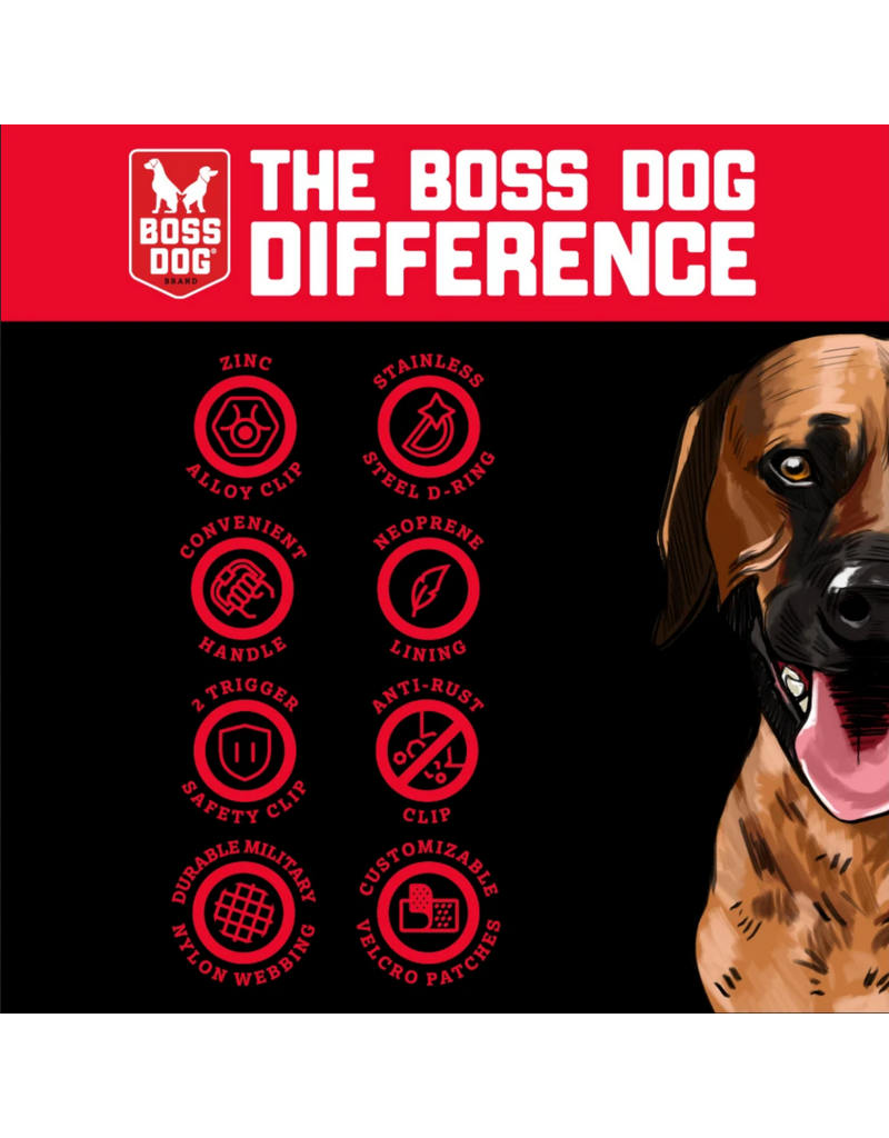 Boss Dog Brand DISC/D Boss Dog Tactical | Hot Pink Collar 1.2" Small