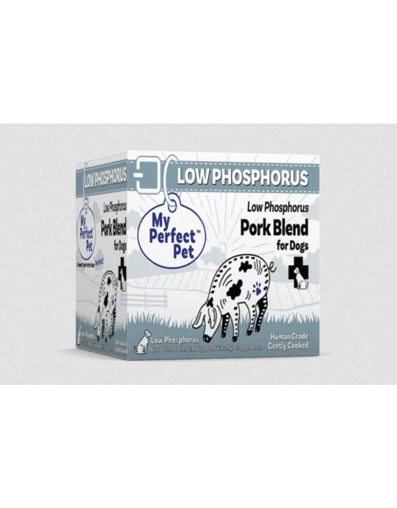 My Perfect Pet Gently Cooked Dog Food | Low Phosphorus Pork Blend 4 lb (*Frozen Products for Local Delivery or In-Store Pickup Only. *)