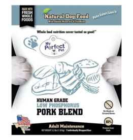 My Perfect Pet Gently Cooked Dog Food | Low Phosphorus Pork Blend 4 lb (*Frozen Products for Local Delivery or In-Store Pickup Only. *)
