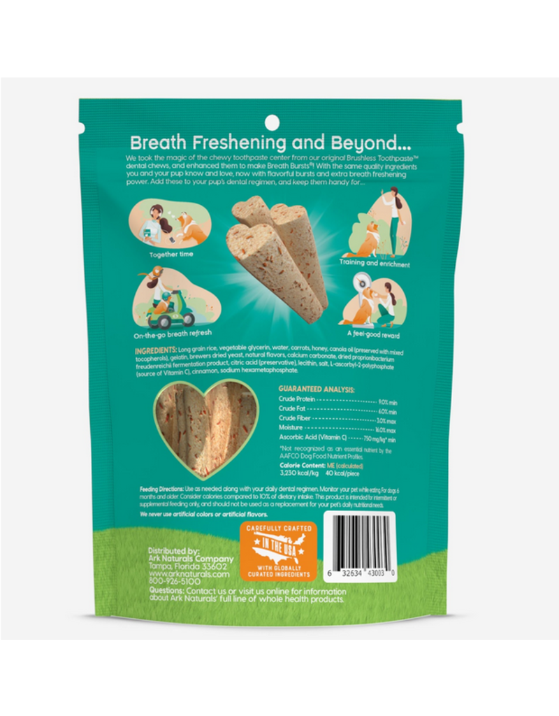 Ark Naturals Ark Naturals Breath Bursts | Brushless Toothpaste Cinnamon Sticks for Large Dogs 6 oz
