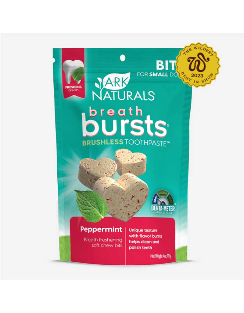 Ark Naturals Ark Naturals Breath Bursts | Brushless Toothpaste Peppermint Bits for Large Dogs 6 oz