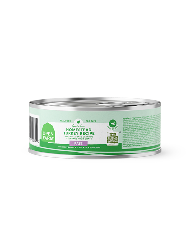 Open Farm Open Farm Pate Canned Cat Food | Grain Free Homestead Turkey Recipe 5.3 oz single