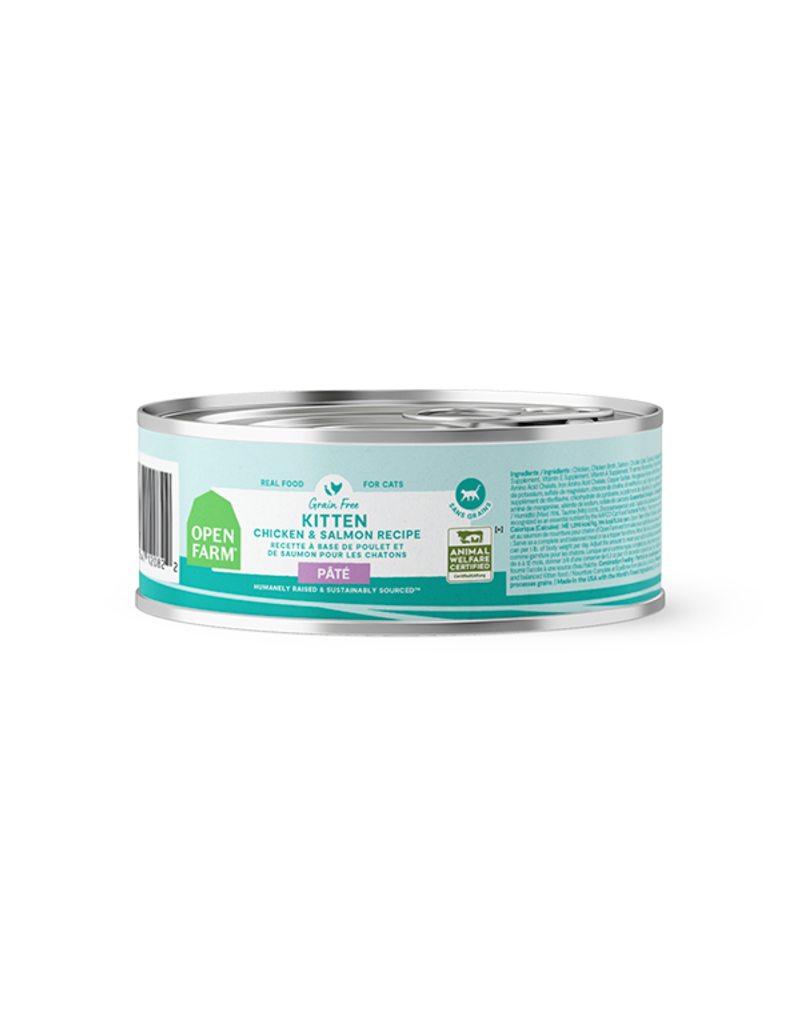 Open Farm Open Farm Pate Canned Cat Food | Grain Free Kitten Chicken & Salmon Recipe 2.8 oz single