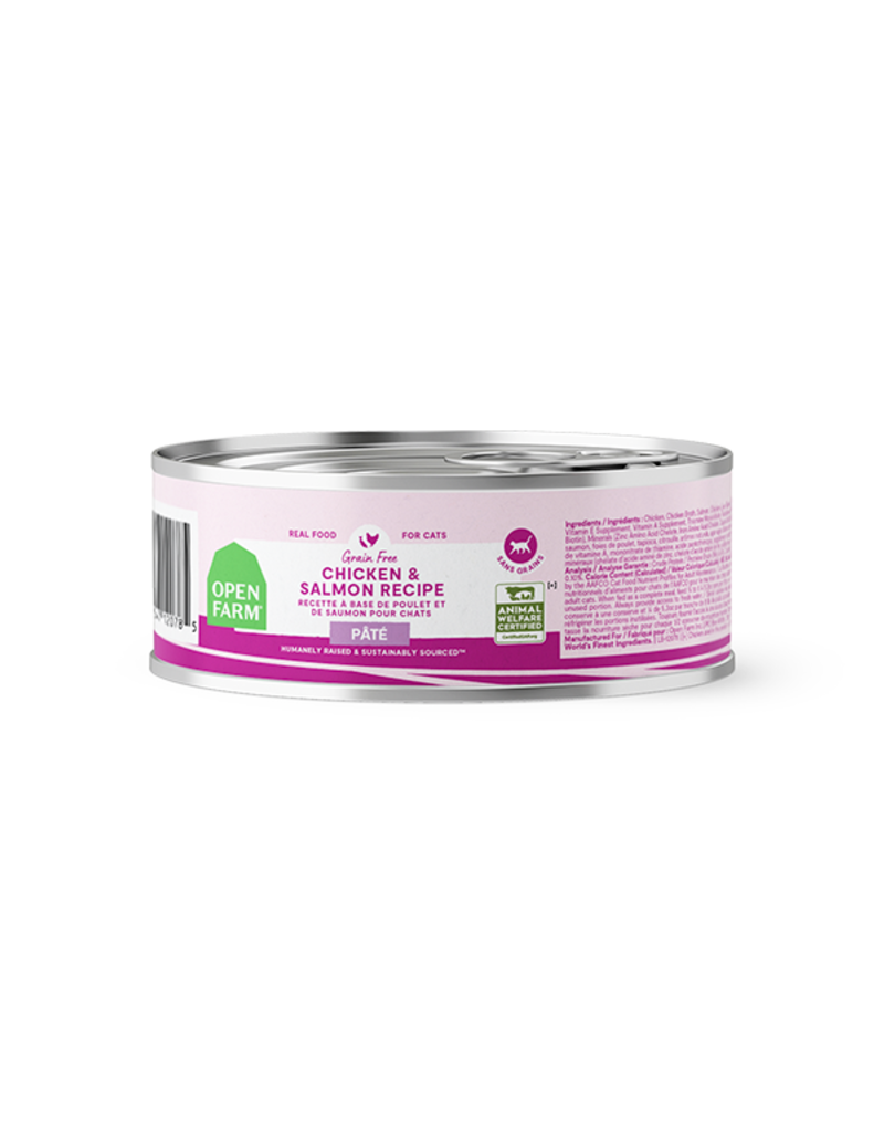 Open Farm Open Farm Pate Canned Cat Food | Grain Free Chicken & Salmon Recipe 5.3 oz CASE/12