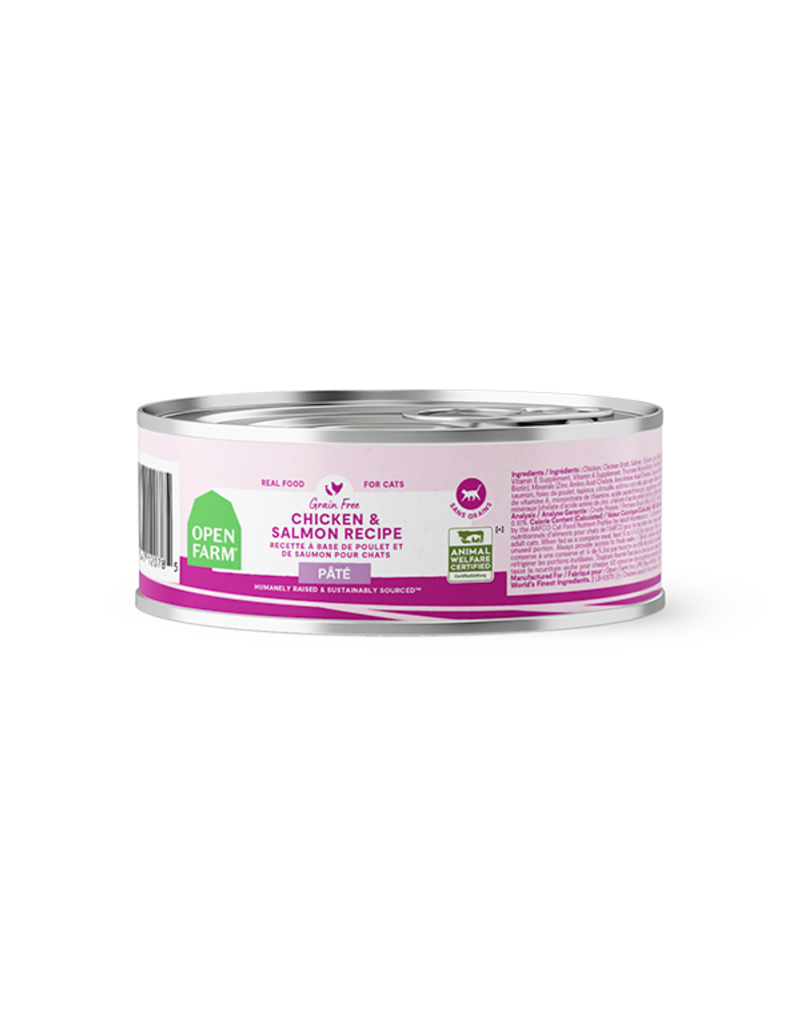 Open Farm Open Farm Pate Canned Cat Food | Grain Free Chicken & Salmon Recipe 5.3 oz single