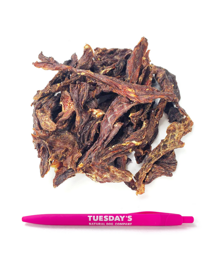 Tuesday's Natural Dog Company Tuesday's Natural Dog Company Dog Jerky Treats | Ostrich Jerky 4 oz