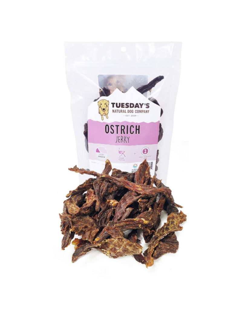 Tuesday's Natural Dog Company Tuesday's Natural Dog Company Dog Jerky Treats | Ostrich Jerky 4 oz