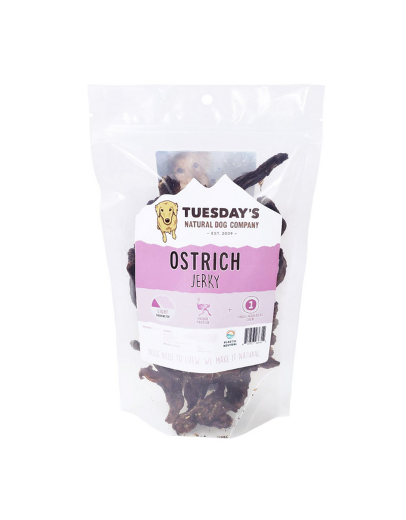 Tuesday's Natural Dog Company Tuesday's Natural Dog Company Dog Jerky Treats | Ostrich Jerky 4 oz