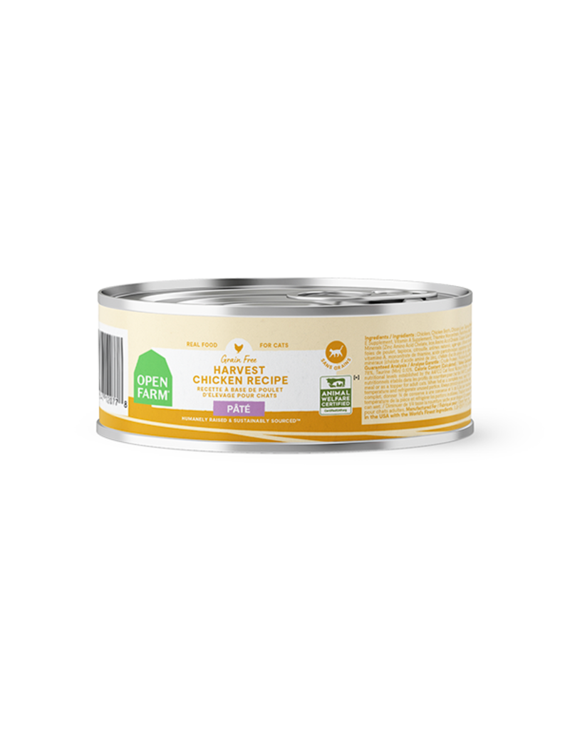 Open Farm Open Farm Pate Canned Cat Food | Grain Free Harvest Chicken Recipe 5.3 oz CASE/12