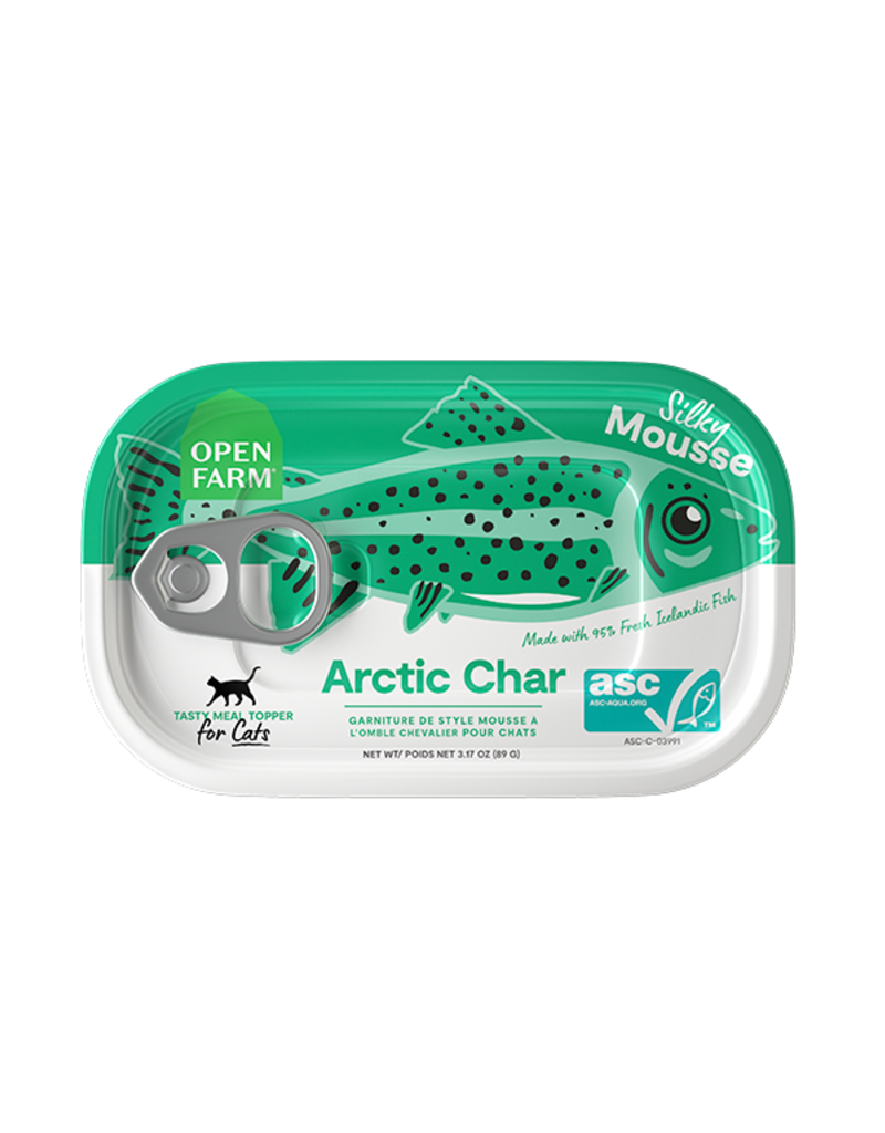 Open Farm Open Farm Silky Mousse Canned Cat Food | Arctic Char Grain Free Topper 4.59 oz CASE/12