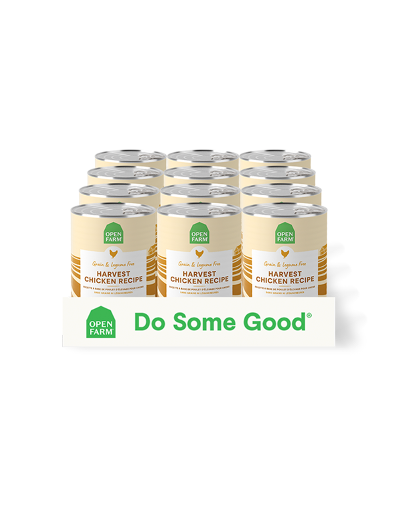 Open Farm Open Farm Pate Canned Dog Food | Grain Free Harvest Chicken Recipe 12.5 oz CASE/12