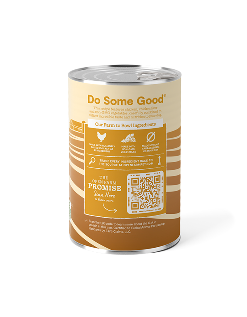 Open Farm Open Farm Pate Canned Dog Food | Grain Free Harvest Chicken Recipe 12.5 oz CASE/12