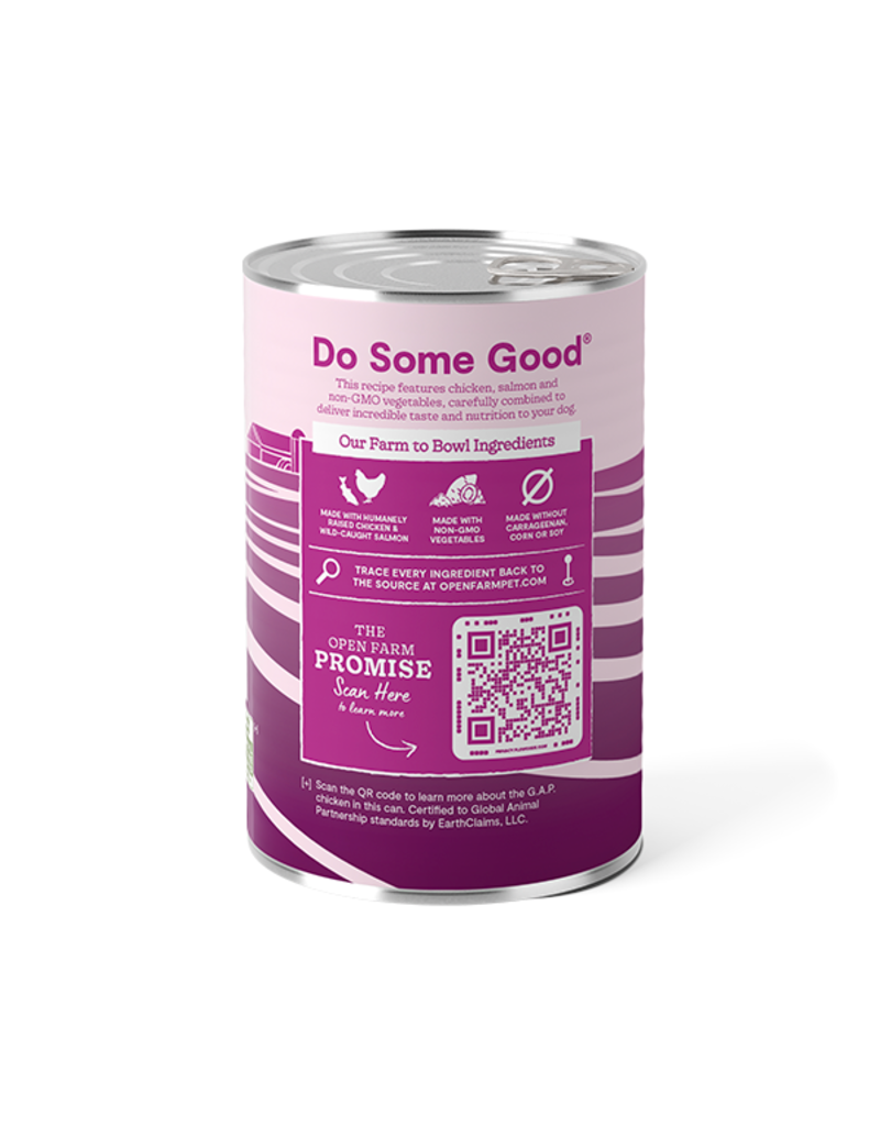 Open Farm Open Farm Pate Canned Dog Food | Grain Free Chicken & Salmon Recipe 12.5 oz CASE/12