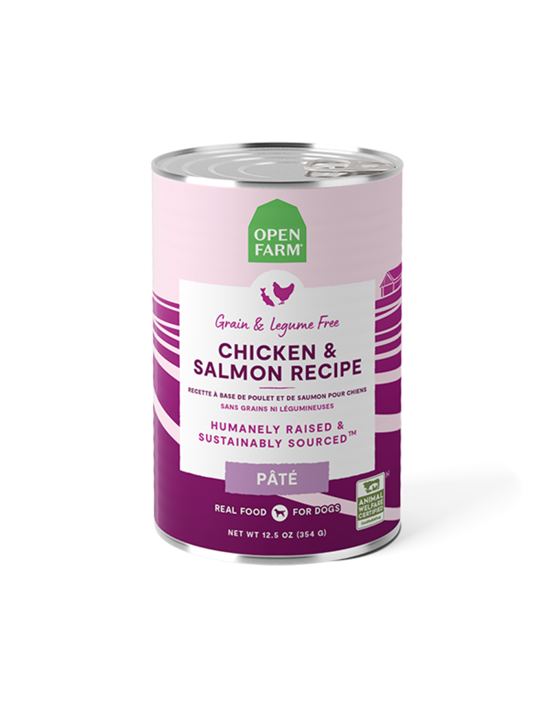 Open Farm Open Farm Pate Canned Dog Food | Grain Free Chicken & Salmon Recipe 12.5 oz CASE/12