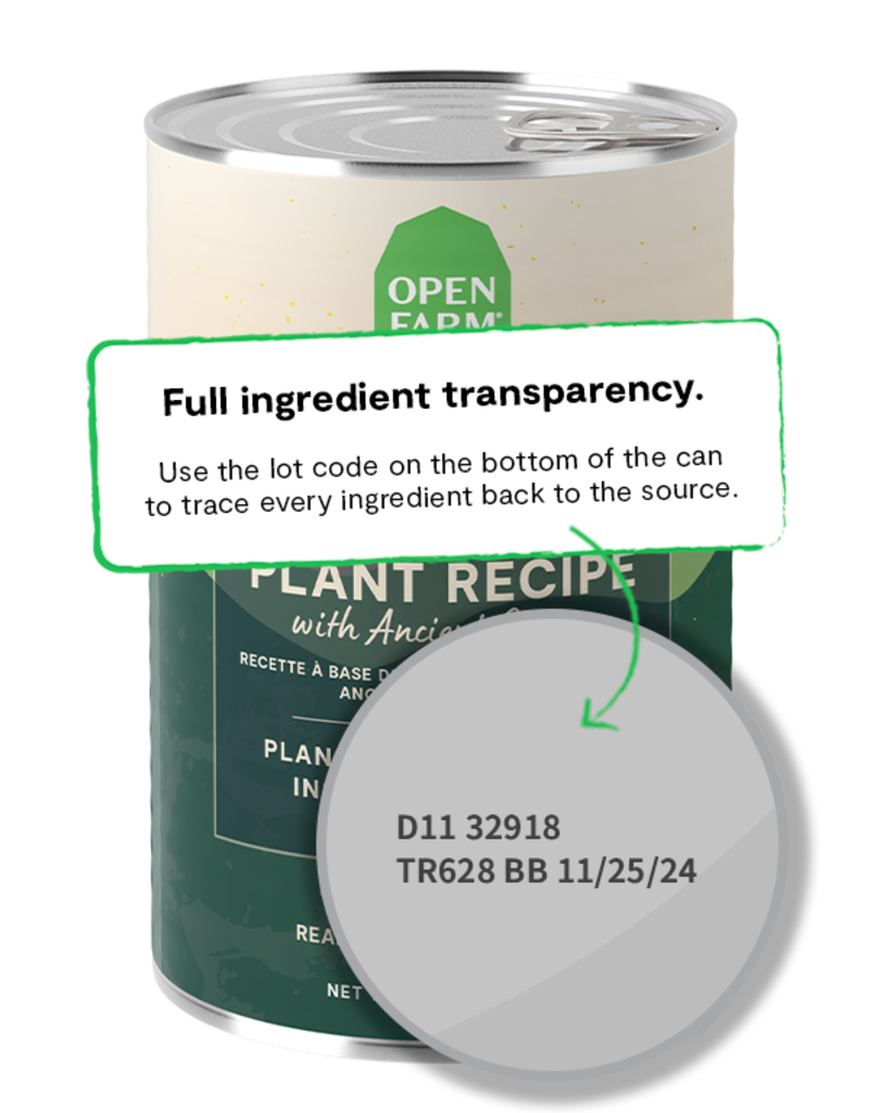 Open Farm Open Farm Pate Canned Dog Food | Kind Earth Plant Recipe 12.5 oz CASE/12