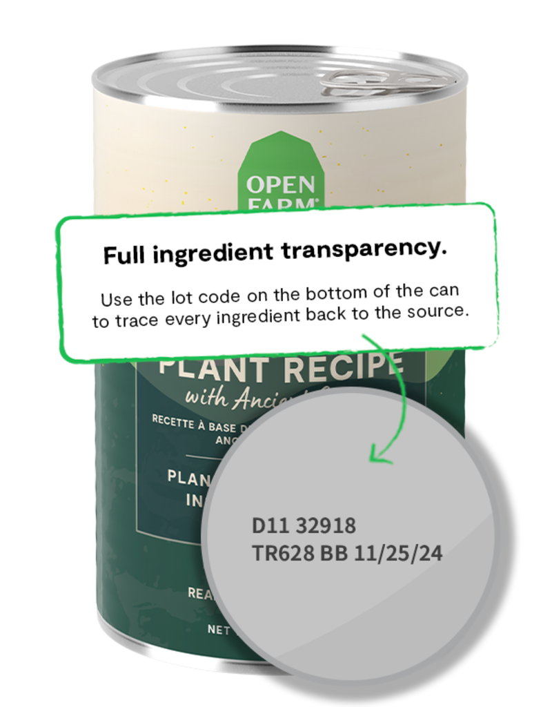 Open Farm Open Farm Pate Canned Dog Food | Kind Earth Plant Recipe 12.5 oz single