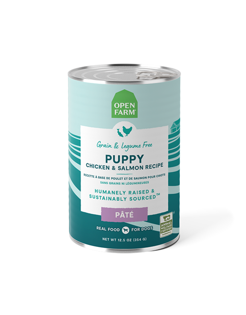 Open Farm Open Farm Pate Canned Dog Food | Grain Free Puppy Chicken & Salmon Recipe 12.5 oz single