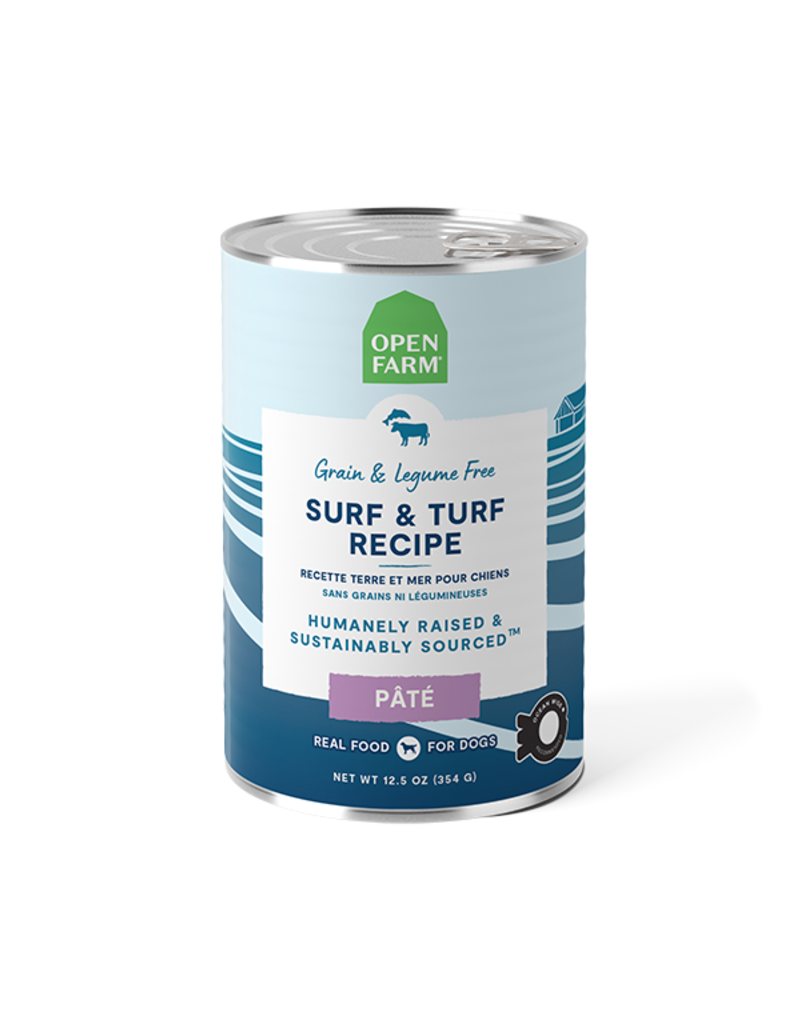 Open Farm Open Farm Pate Canned Dog Food | Grain Free Surf & Turf Recipe 12.5 oz CASE/12