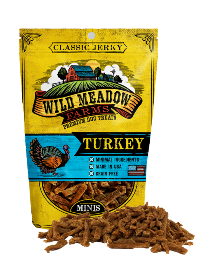 Wild Meadow Farms Wild Meadow Farms Dog Treats | Classic Jerky Mini Bites Turkey 4 oz
