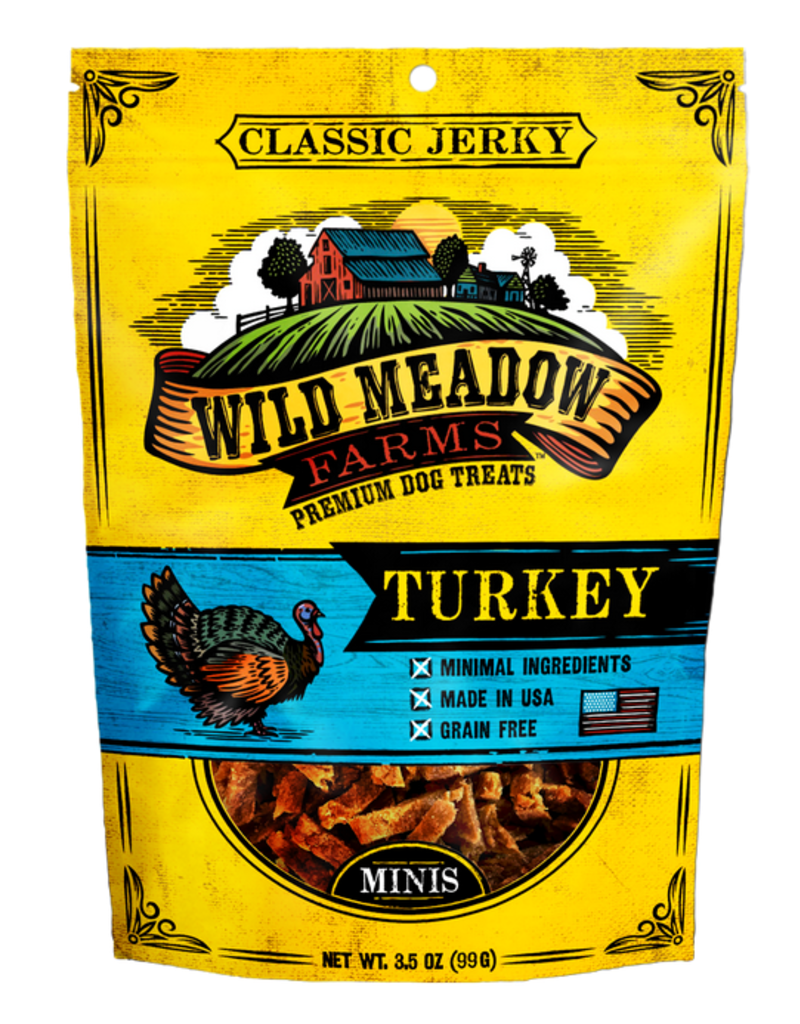 Wild Meadow Farms Wild Meadow Farms Dog Treats | Classic Jerky Mini Bites Turkey 4 oz