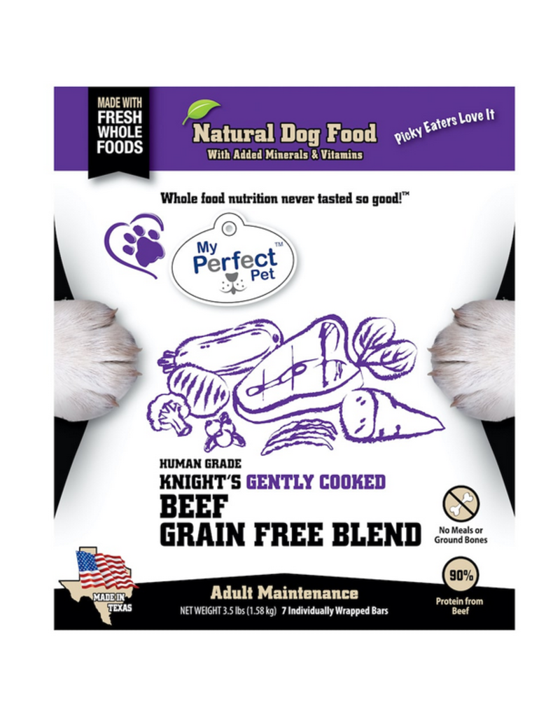My Perfect Pet Gently Cooked Dog Food | Knight's Beef 4 lb (*Frozen Products for Local Delivery or In-Store Pickup Only. *)