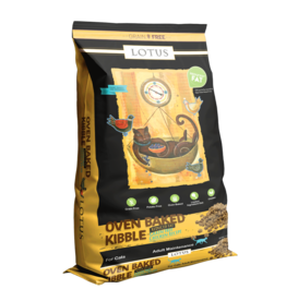 Lotus Natural Pet Food z Lotus Oven Baked Cat Kibble | Grain Free Low Fat Chicken Recipe 11 lb