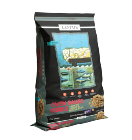 Lotus Natural Pet Food z Lotus Oven Baked Dog Kibble | Grain Free Sardine & Herring Recipe 10 lb