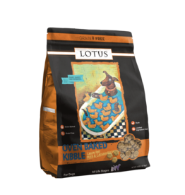 Lotus Natural Pet Food Lotus Oven Baked Dog Kibble | Grain Free Duck & Cassava Recipe 4 lb