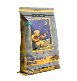 Lotus Natural Pet Food Lotus Oven Baked Dog Kibble | Small Bites Adult Chicken & Brown Rice Recipe 12.5 lb