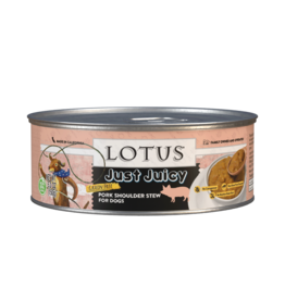 Lotus Natural Pet Food Lotus Just Juicy Canned Dog Food | Grain Free Pork Stew 5.3 oz CASE/24