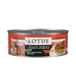 Lotus Natural Pet Food Lotus Just Juicy Canned Dog Food | Grain Free Beef Shank Stew 5.3 oz single