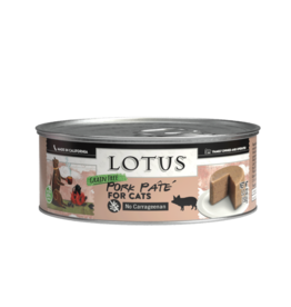 Lotus Natural Pet Food Lotus Pate Canned Cat Food | Grain Free Pork 5.3 oz single