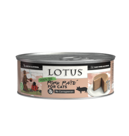Lotus Natural Pet Food Lotus Pate Canned Cat Food | Grain Free Pork 5.3 oz CASE/24