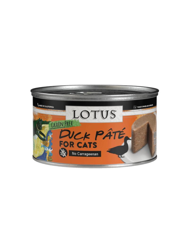 Lotus Natural Pet Food Lotus Pate Canned Cat Food | Grain Free Duck 2.75 oz CASE/24