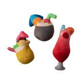 Pet Shop Pet Shop Fringe Studio Plush Dog Toy | Mini Tropical Drinks 3 pk