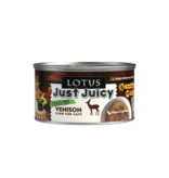 Lotus Natural Pet Food Lotus Just Juicy Canned Cat Food | Grain Free Venison Stew 2.5 oz single