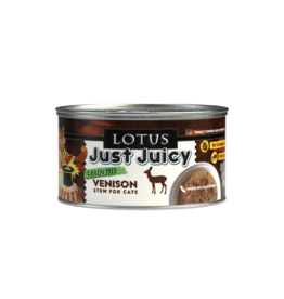 Lotus Natural Pet Food Lotus Just Juicy Canned Cat Food | Grain Free Venison Stew 2.5 oz single