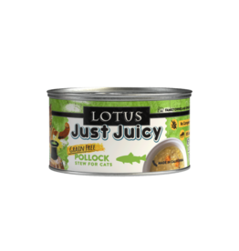 Lotus Natural Pet Food Lotus Just Juicy Canned Cat Food | Grain Free Pollock Stew 2.5 oz single