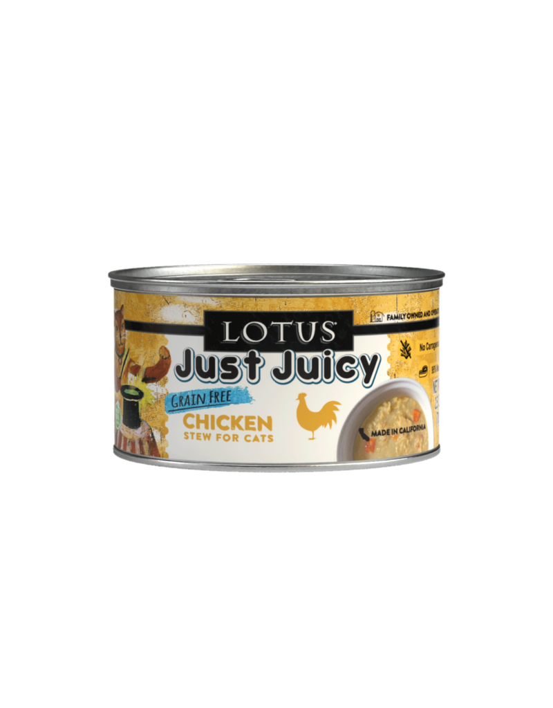 Lotus Natural Pet Food Lotus Just Juicy Canned Cat Food | Grain Free Chicken Stew 2.5 oz single