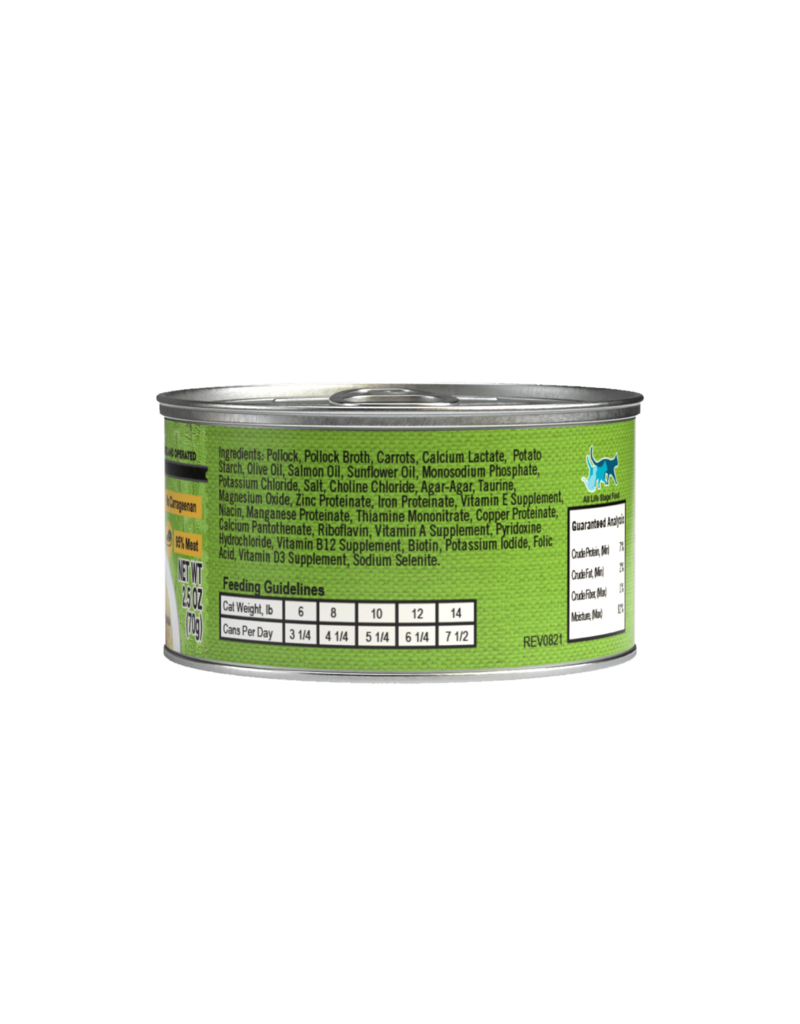 Lotus Natural Pet Food Lotus Just Juicy Canned Cat Food | Grain Free Pollock Stew 2.5 oz CASE/24