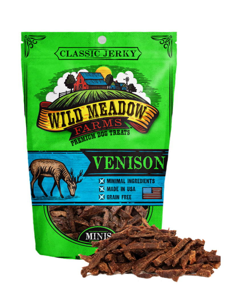 Wild Meadow Farms Wild Meadow Farms Dog Treats | Classic Jerky Mini Bites Venison 4 oz
