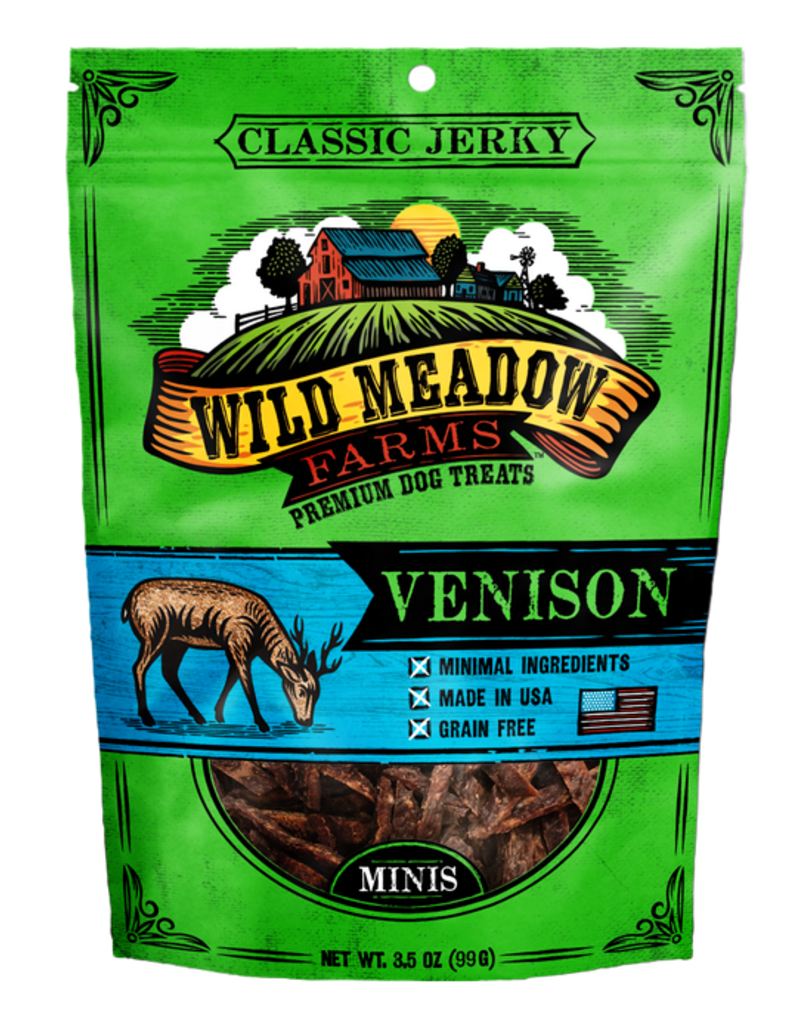 Wild Meadow Farms Wild Meadow Farms Dog Treats | Classic Jerky Mini Bites Venison 4 oz