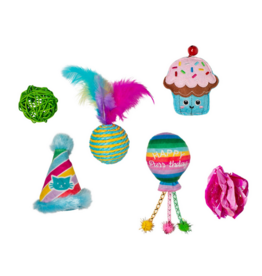 Pet Shop Pet Shop Fringe Studio Cat Toy Box | Happy Purrthday 6 Piece Multipack Toys