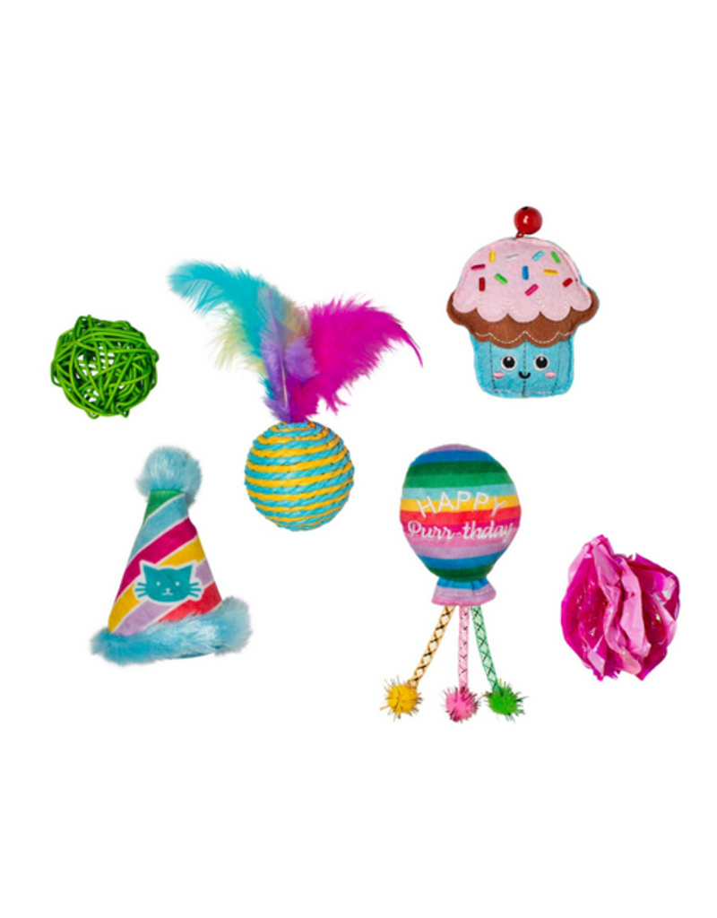 Pet Shop Pet Shop Fringe Studio Cat Toy Box | Happy Purrthday 6 Piece Multipack Toys