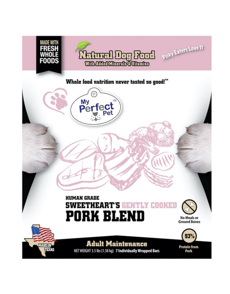 My Perfect Pet Gently Cooked Dog Food | SweetHeart's Pork Blend Grain Free 4 lb (*Frozen Products for Local Delivery or In-Store Pickup Only. *)
