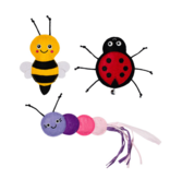 Pet Shop Pet Shop Fringe Studio Cat Toy Box | Living The Bug Life 3 Pk Mini Set