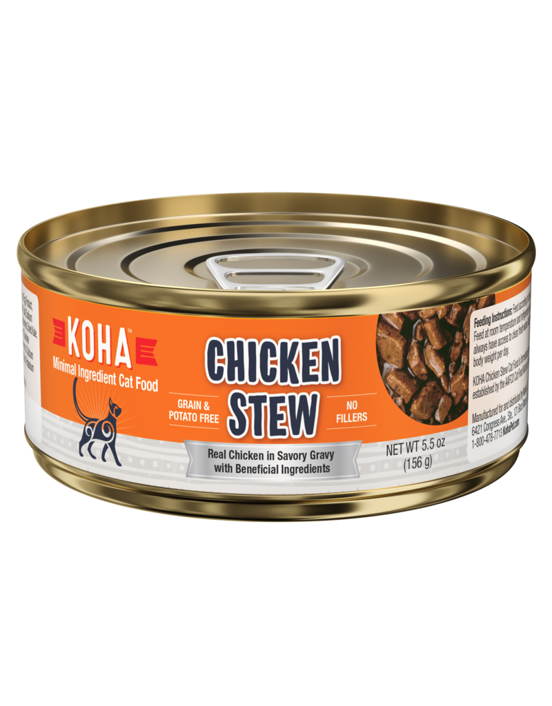 Koha Koha Canned Cat Food Chicken Stew 5.5 oz single