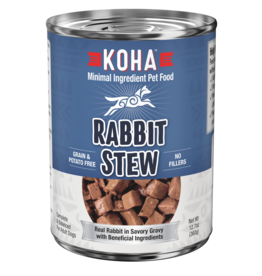 Koha Koha Canned Dog Food Rabbit Stew 12.7 oz single