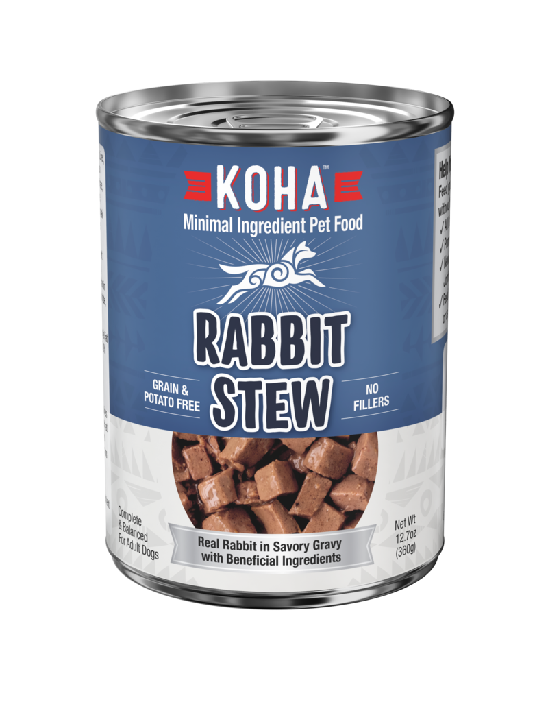 Koha Koha Canned Dog Food Rabbit Stew 12.7 oz single